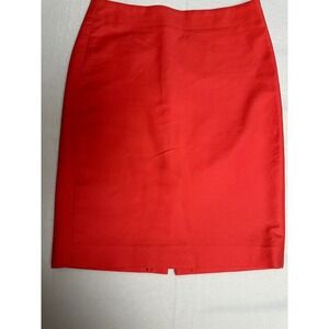 J. Crew No. 2 Pencil Skirt‎ Womens Size 2 Coral color  Career Office Business